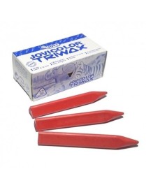 CAJA DE 12 CERAS TRIWAX JOVI ROJA.