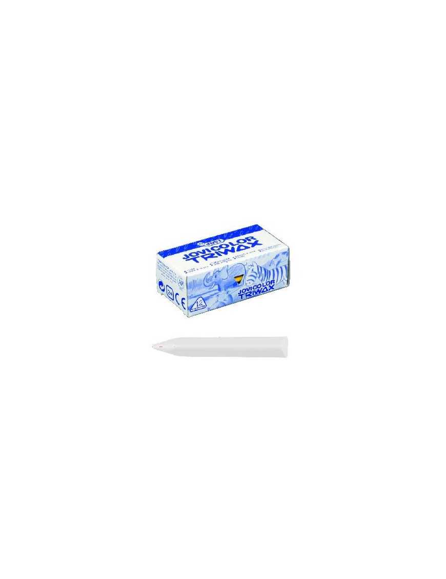 CAJA DE 12 CERAS TRIWAX JOVI BLANCO. J