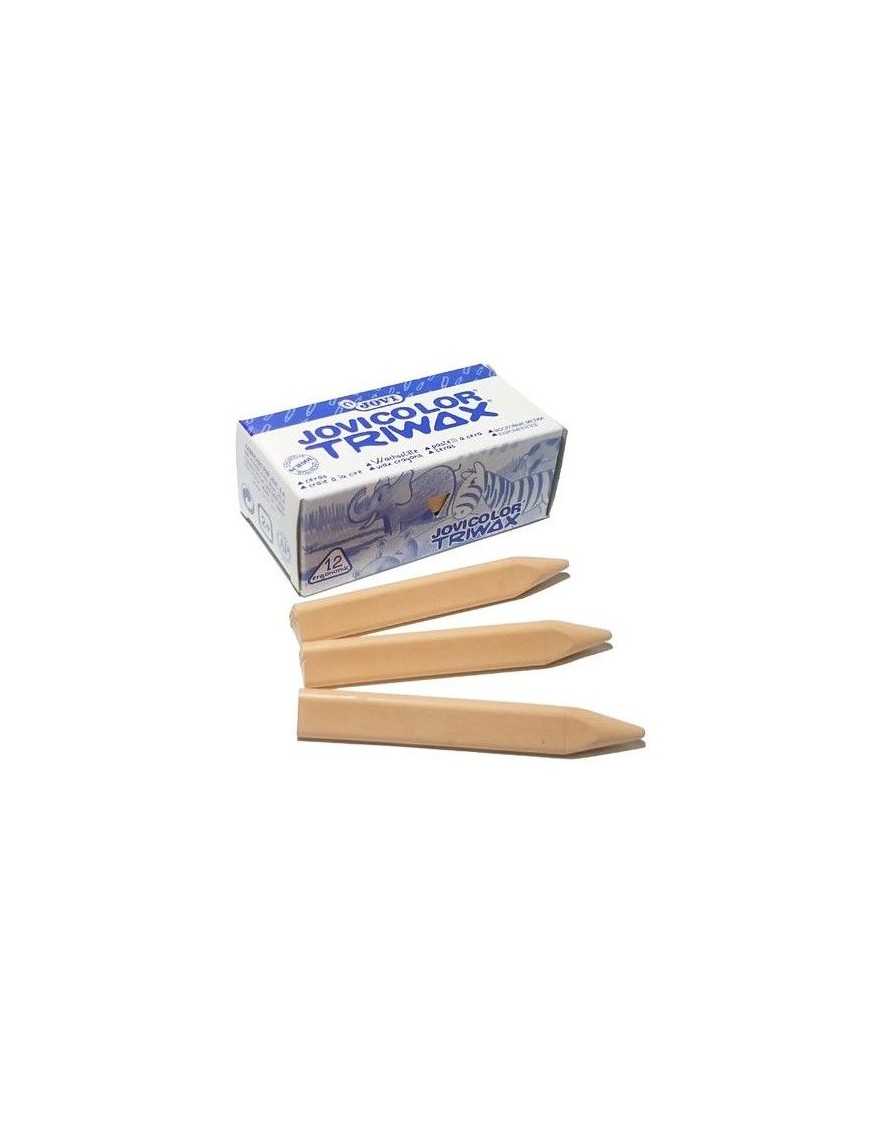 CAJA DE 12 CERAS TRIWAX JOVI CARNE.