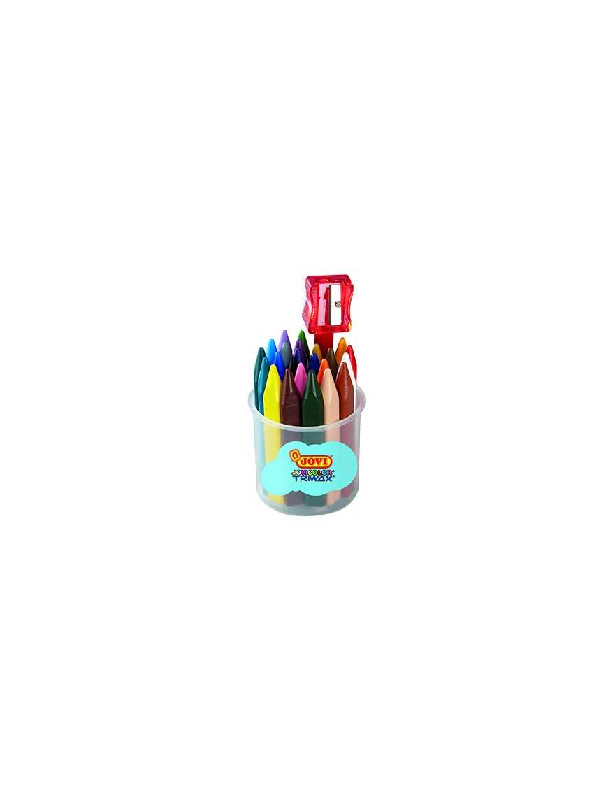 BOTE 24 CERAS JOVI TRIWAX + SACAPUNTAS.