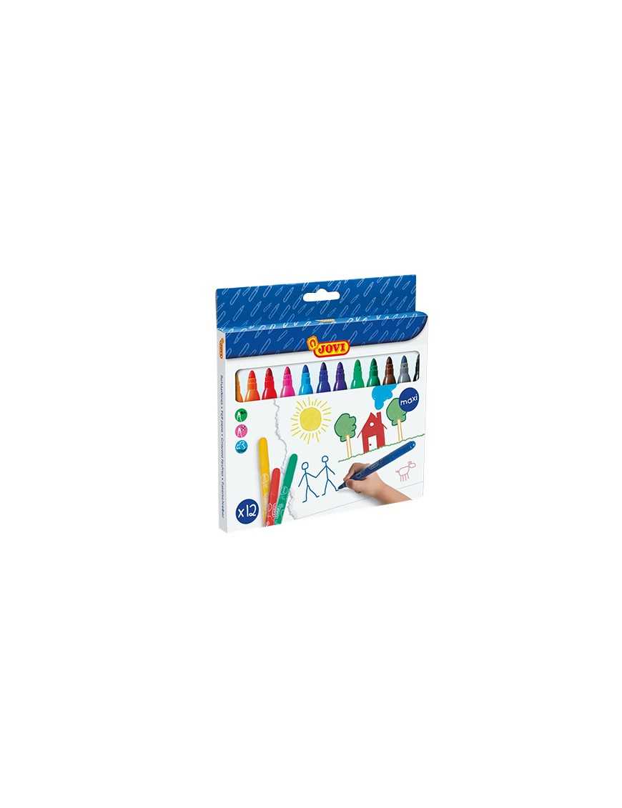 ROTULADORES MAXI JOVI 12 UNIDADES SURTIDAS