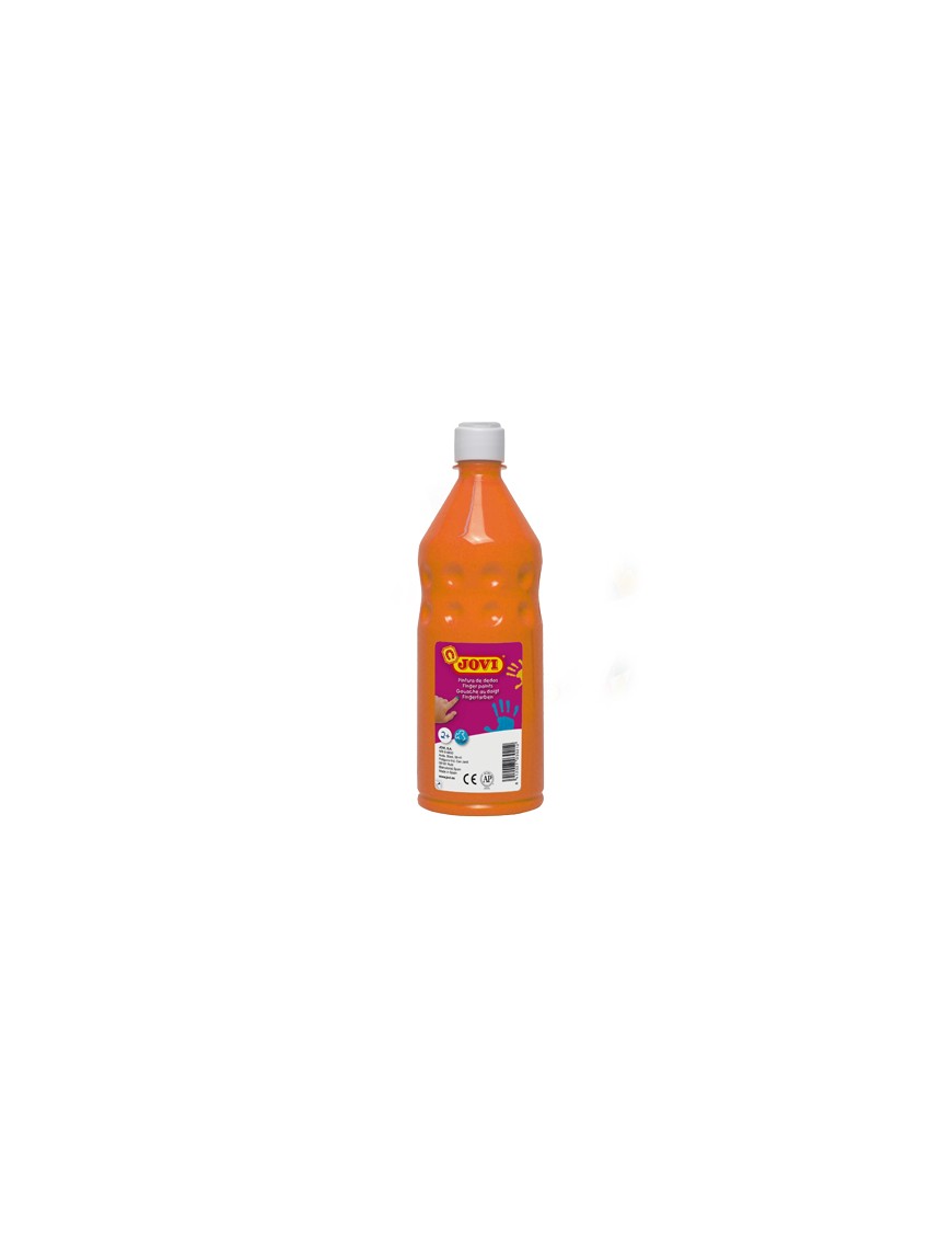 PINTURA DE DEDOS BOTELLA 750 CC.JOVI NARANJA.
