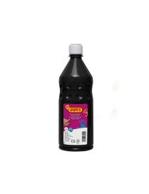PINTURA DE DEDOS BOTELLA 750 CC.JOVI NEGRA.