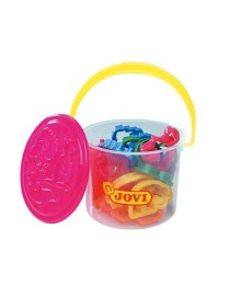 CUBO DE 24 MOLDES SURTIDOS PARA PLASTILINA JOVI