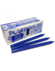 CAJA 25 CERAS PLASTICOLOR JOVI AZUL OSCURO.