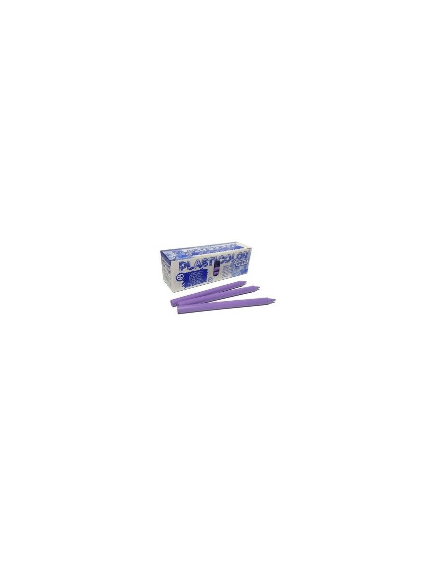 CAJA 25 CERAS PLASTICOLOR JOVI LILA