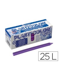 CAJA 25 CERAS PLASTICOLOR JOVI VIOLETA.