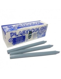 CAJA 25 CERAS PLASTICOLOR JOVI GRIS.
