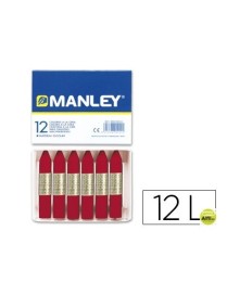 MANLEY CERAS Nº 10 CARMIN (12 U.)