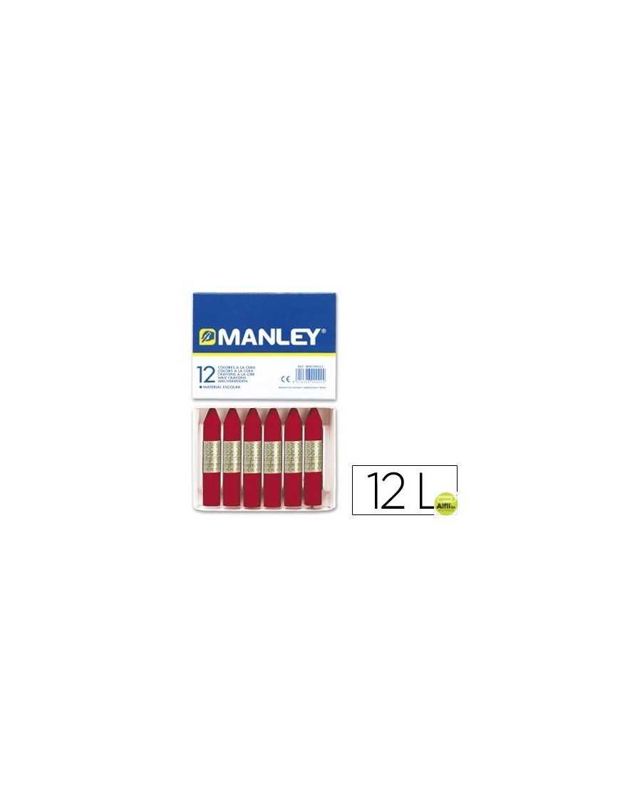 MANLEY CERAS Nº 10 CARMIN (12 U.)