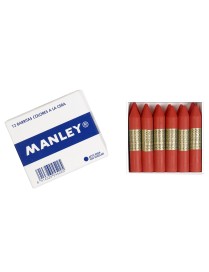 MANLEY CERAS Nº 8 BERMELLON OSCURO (12 U.)