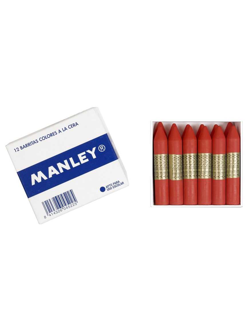 MANLEY CERAS Nº 8 BERMELLON OSCURO (12 U.)