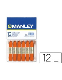 MANLEY CERAS Nº 6 NARANJA (12 U.)