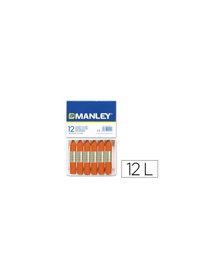 MANLEY CERAS Nº 6 NARANJA (12 U.)
