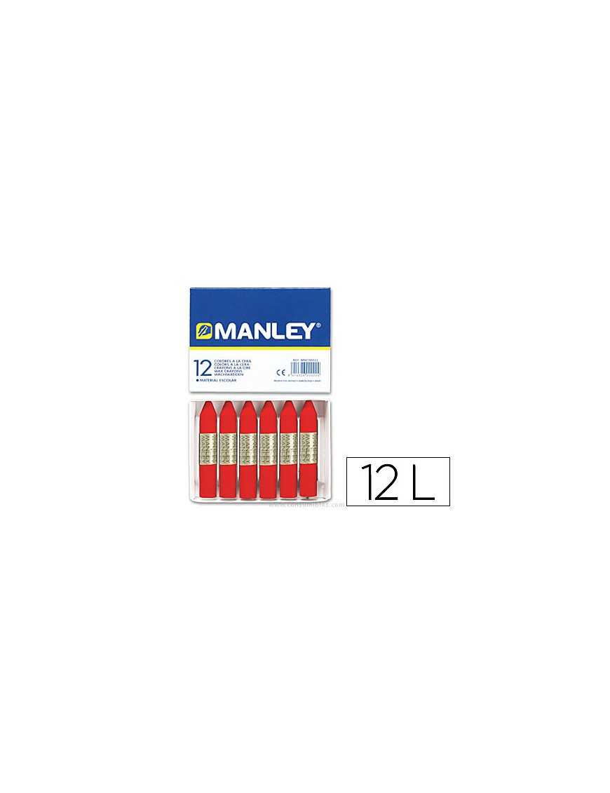 MANLEY CERAS Nº 9 ROJO ESCARLATA (12 U.)