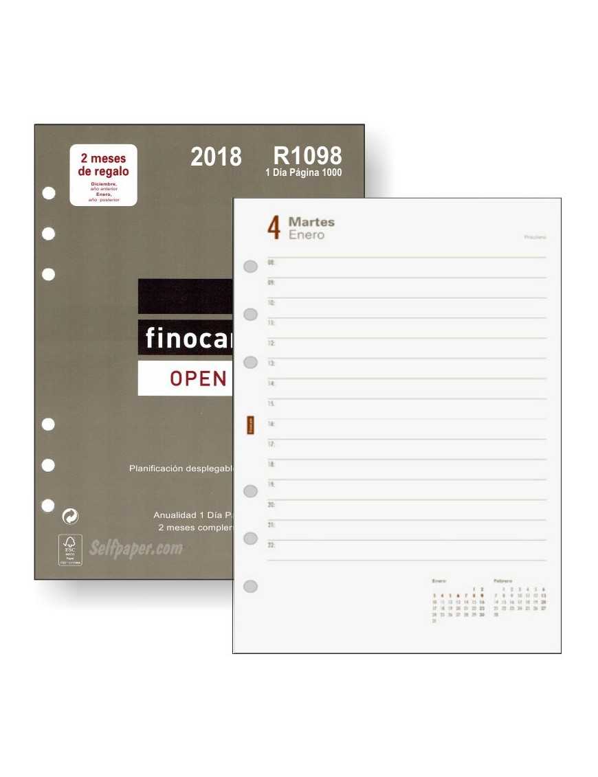 RECAMBIO AGENDA FINOCAM 4º D/P 3+3 (R1098) 21X18