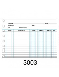 RECAMBIO MULTIFIN 4º APAISADO CUENTAS CTES. 3003