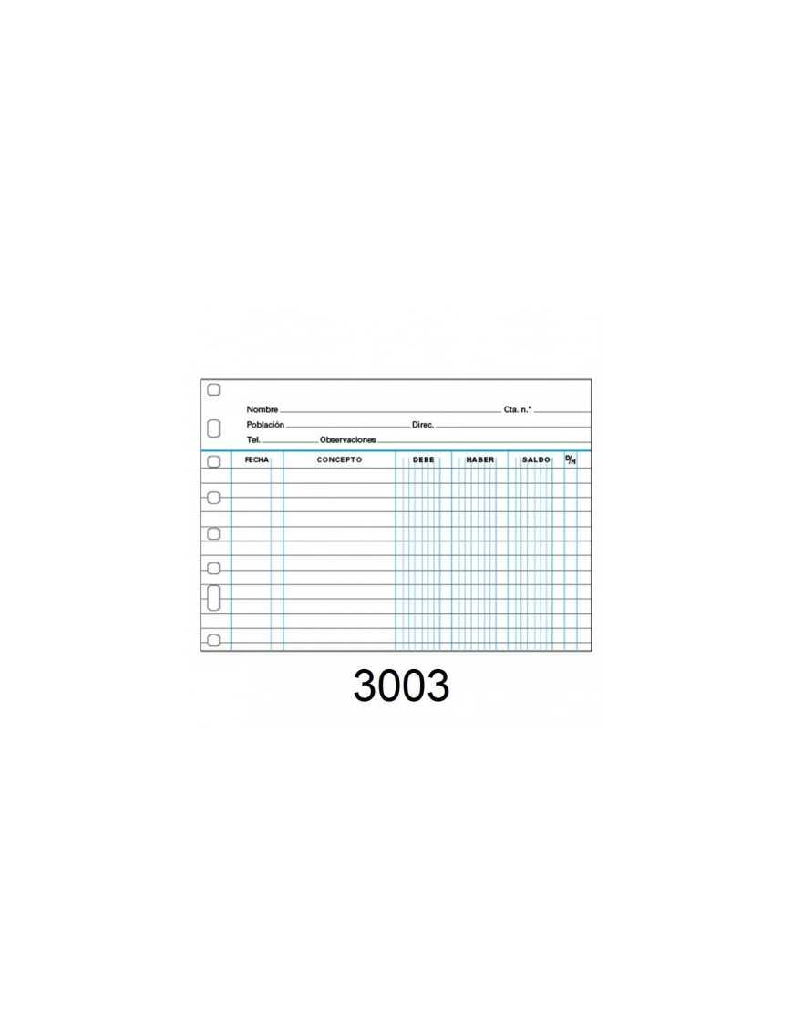RECAMBIO MULTIFIN 4º APAISADO CUENTAS CTES. 3003