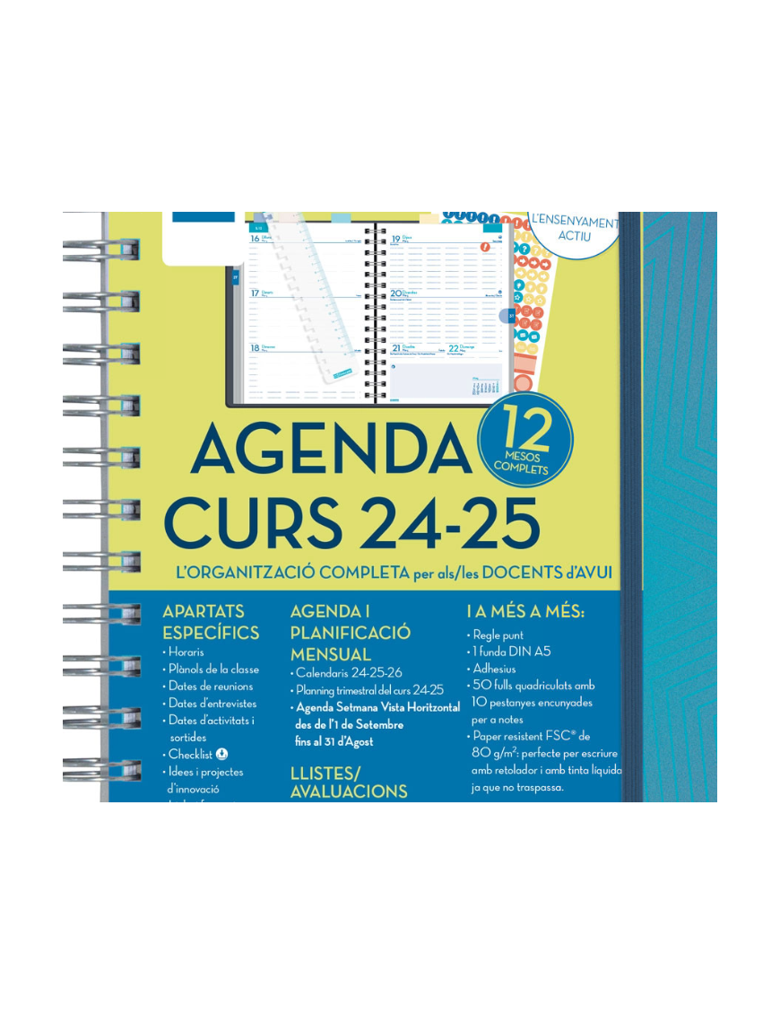 AGENDA DOCENTE MAGISTRAL A5 PERSONALIZABLE