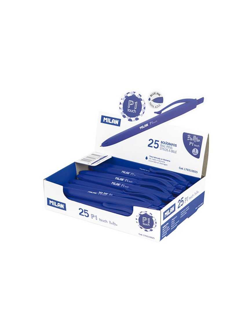 BOLIGRAFO MILAN P1 P-TOUCH 25 U. AZUL.