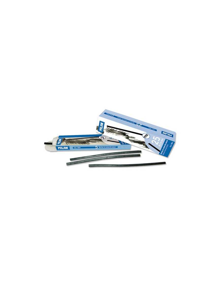 CAJA DE 5 CARBONCILLOS EN BARRA 3-5 MM MILAN
