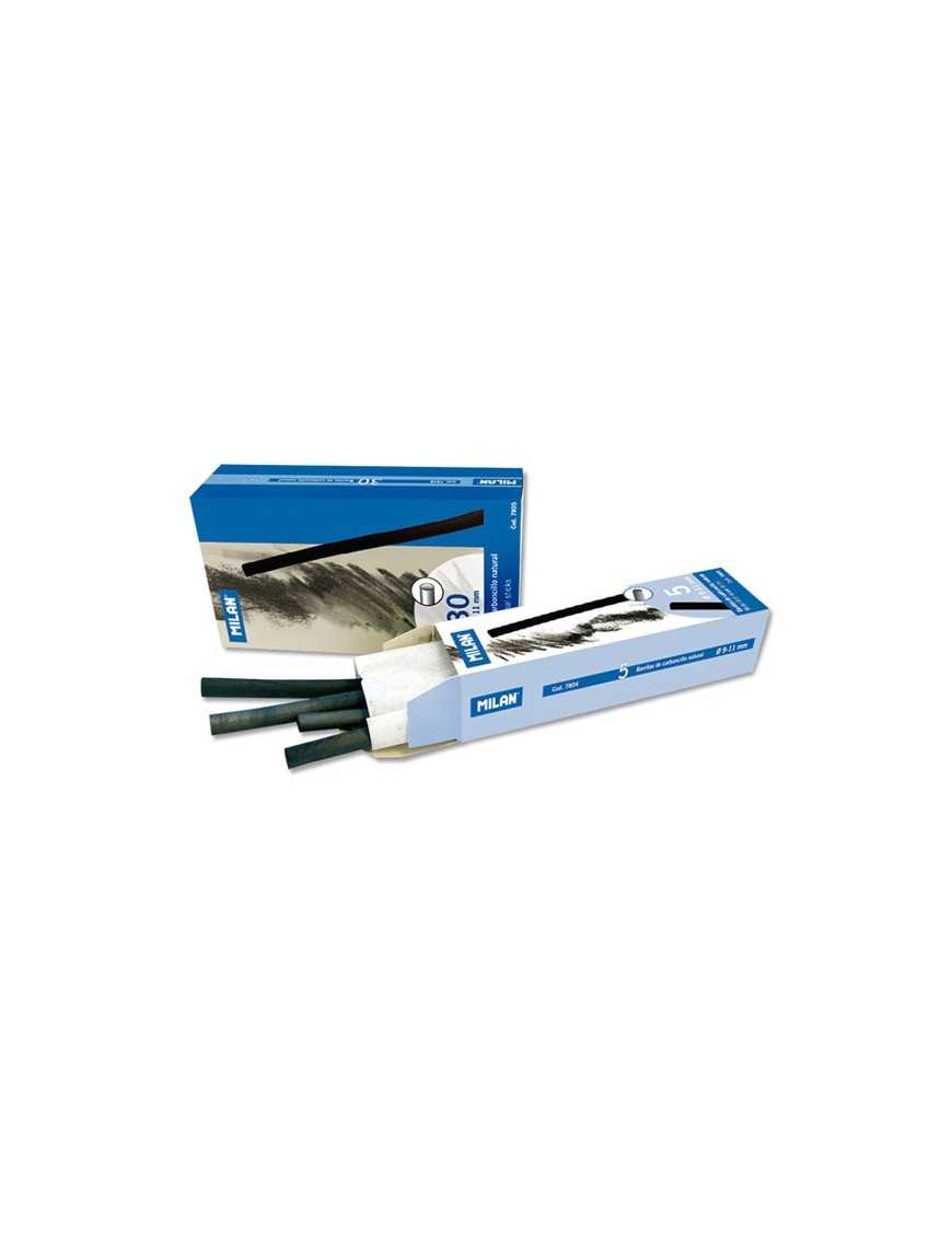 CAJA DE 5 CARBONCILLOS BARRA 9-11 MM MILAN.