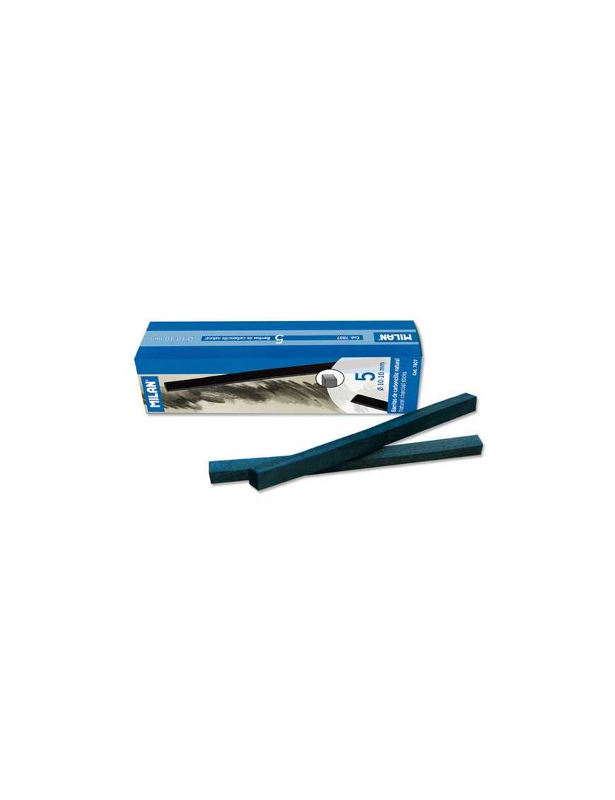 CAJA DE 5 CARBONCILLOS EN BARRA 10X10 MM MILAN