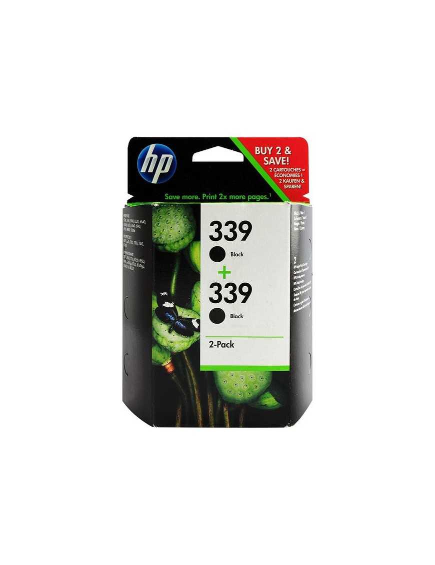 PACK 2 CARTUCHOS HP 339 NEGRO C9504EE.