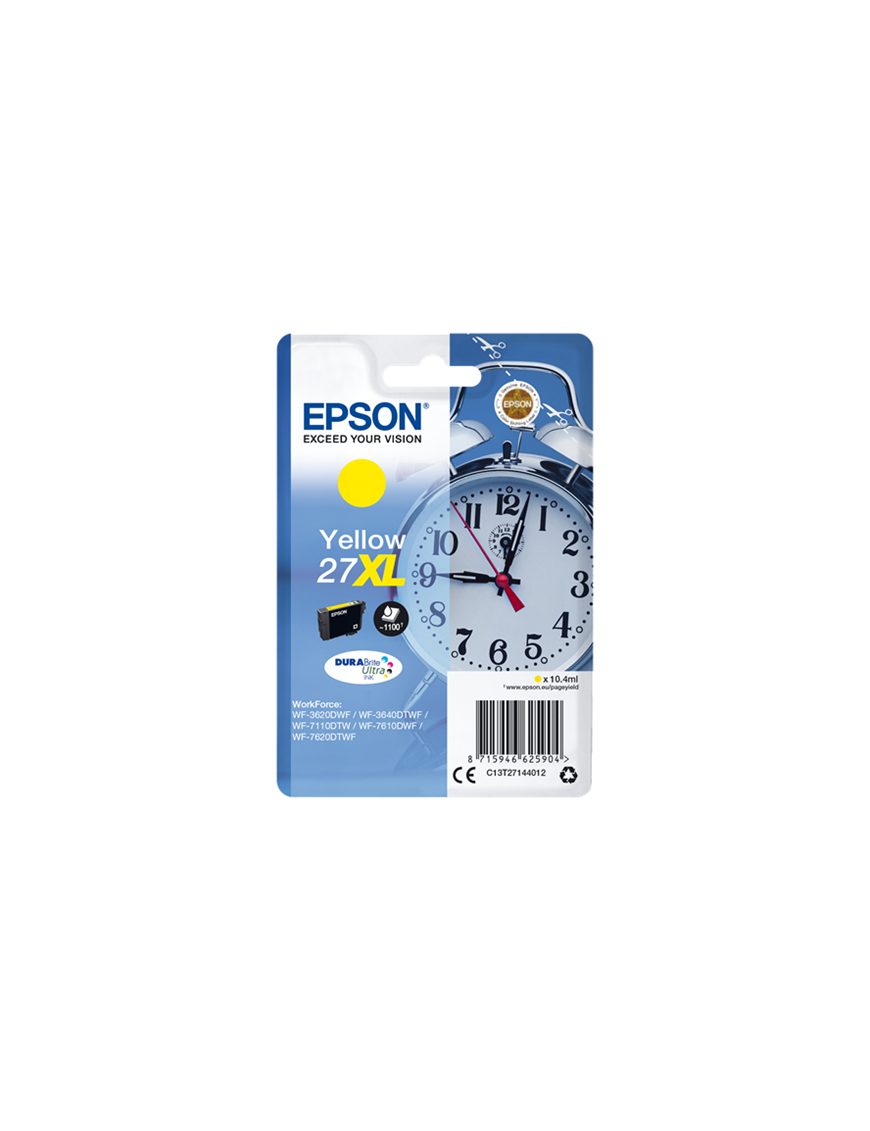 CARTUCHO EPSON 27XL AMARILLO. T27144012