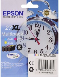 PACK 3 CARTUCHOS EPSON 27XL C13T27154012.