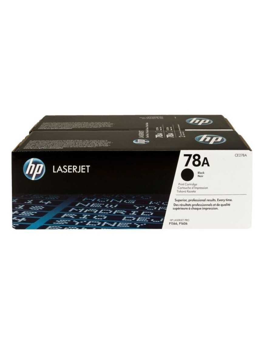 PACK 2 TONER LASER HP 78A NEGRO CE278AD.