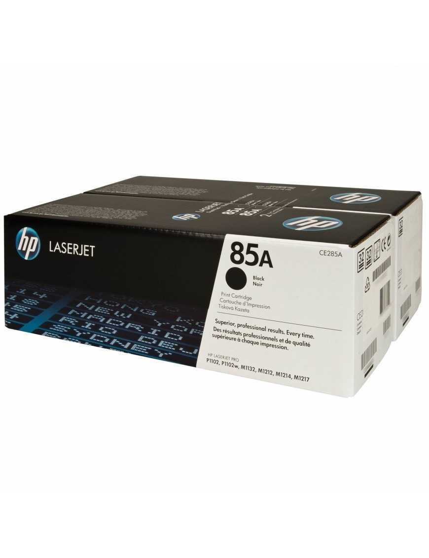 PACK 2 TONERS LASER HP 85A NEGRO CE285AD