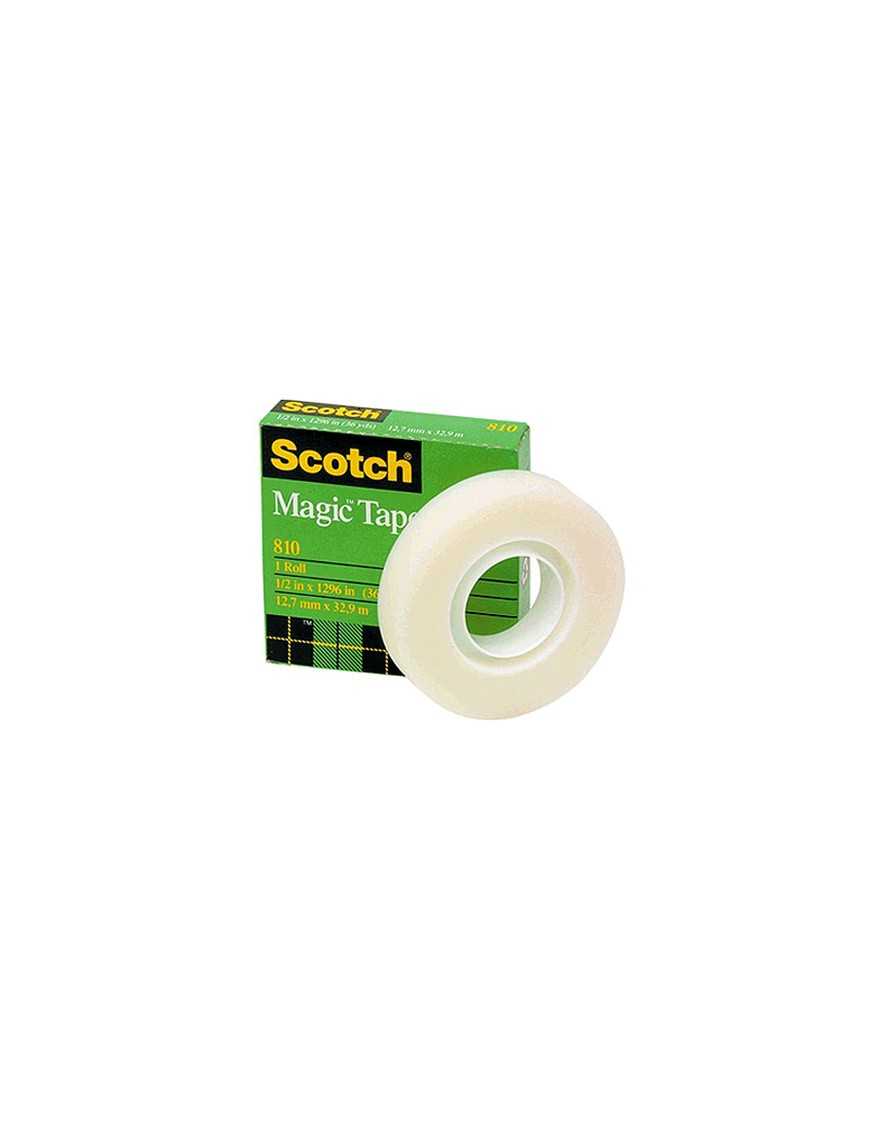 CINTA ADHESIVA 12X33 SCOTCH MAGIC INVISIBLE
