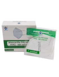 MASCARILLAS FFP2 MARCADO CE NIÑOS BLANCAS CAJA 10