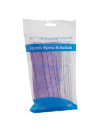 MASCARILLA HIGIENICA PAQ 10 MORADO