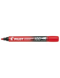 ROTULADOR PILOT PUNTA RENDONDA MARKER 100 ROJO