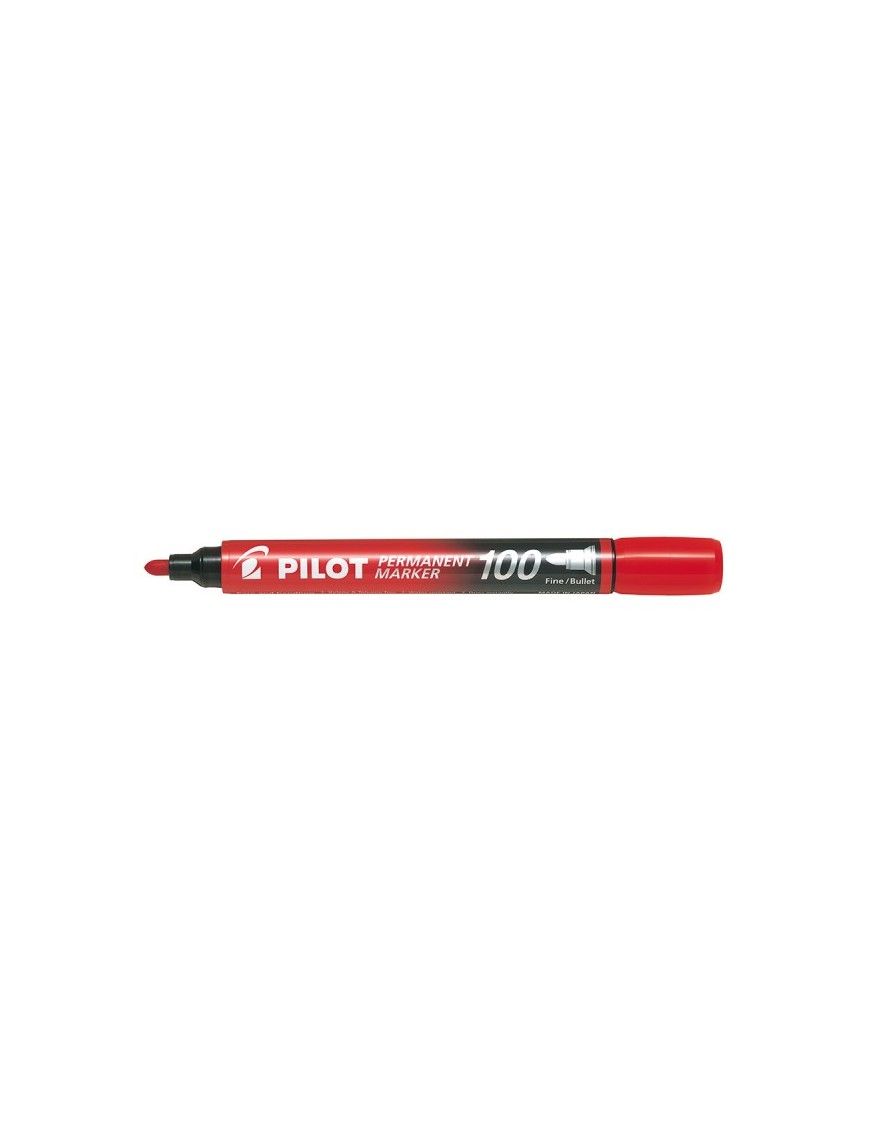 ROTULADOR PILOT PUNTA RENDONDA MARKER 100 ROJO