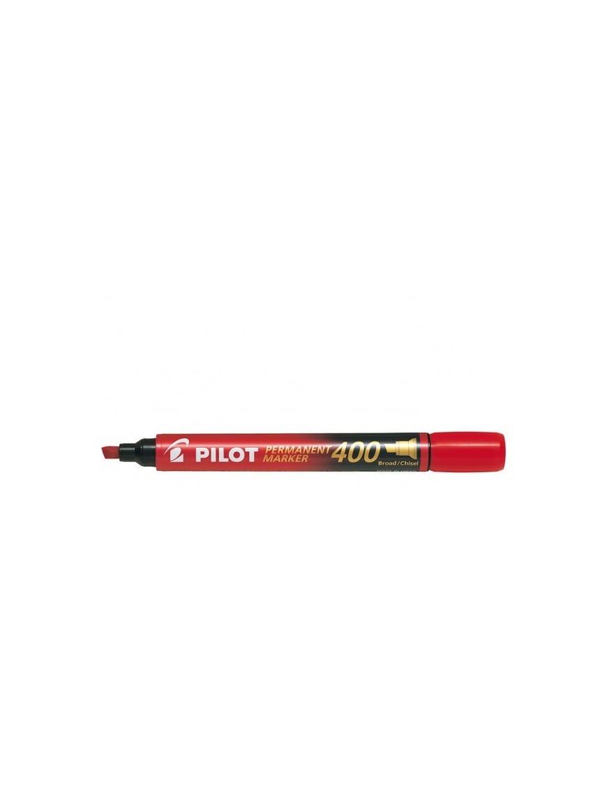 ROTULADOR PILOT PUNTA BISELADA MARKER 400 ROJO