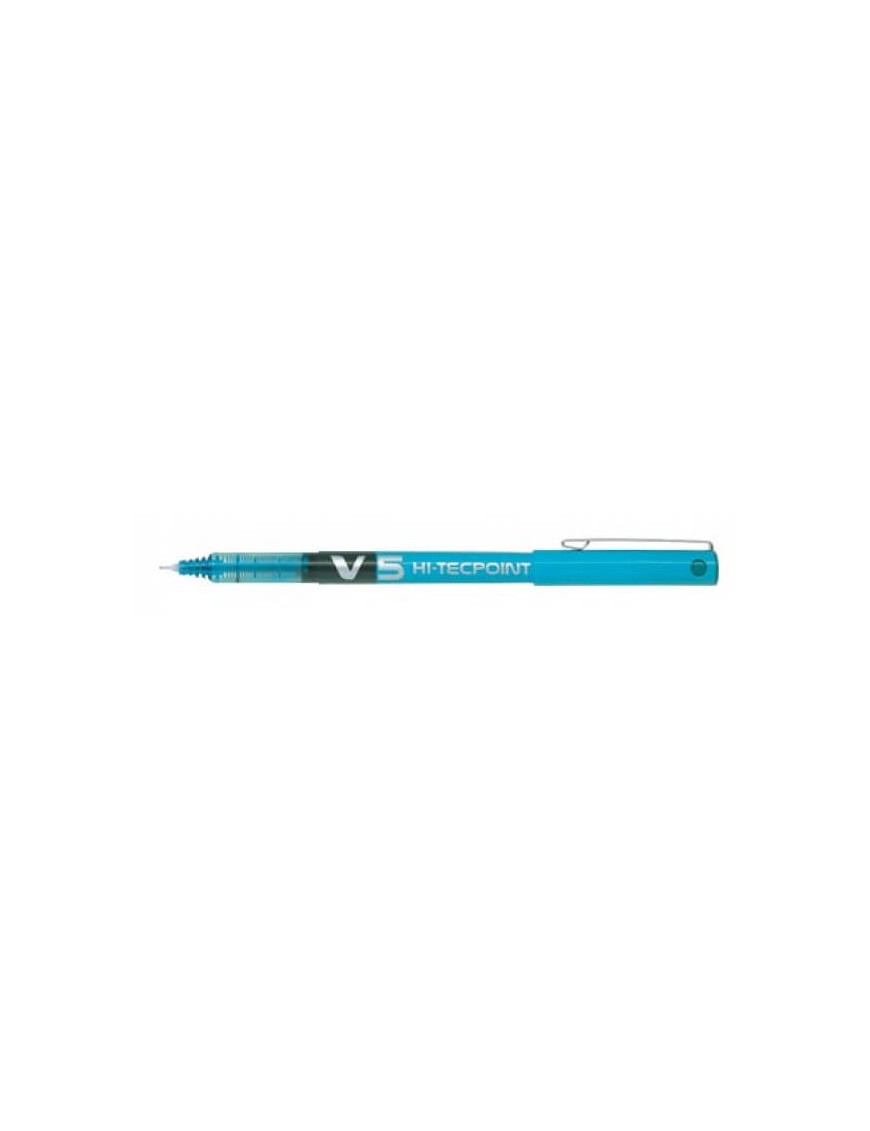 ROLLER PILOT V5 HI-TECPOINT AZUL CLARO.
