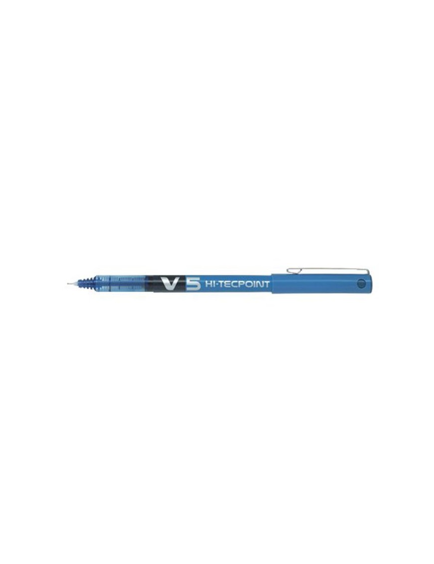 ROLLER PILOT V5 HI-TECPOINT AZUL 0,5 MM.