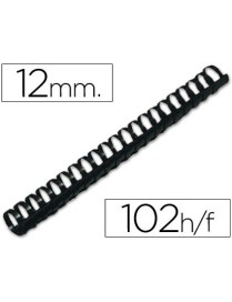 CANUTILLO PLASTICO 12 MM. RED NEGRO CAJA 200