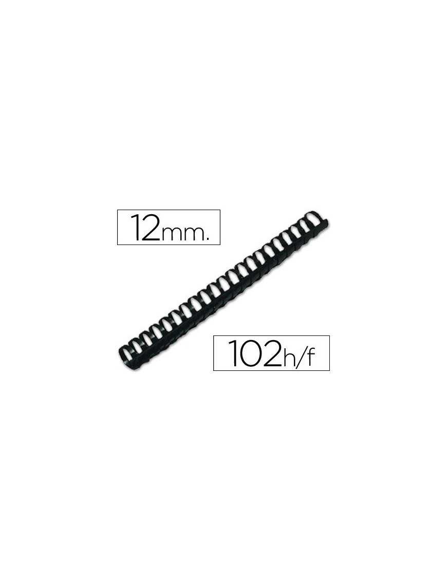 CANUTILLO PLASTICO 12 MM. RED NEGRO CAJA 200