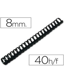 CANUTILLO PLASTICO 08 MM. RED NEGRO YOSAN
