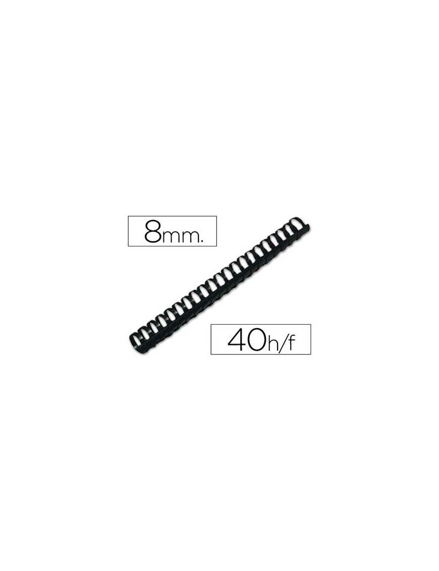 CANUTILLO PLASTICO 08 MM. RED NEGRO YOSAN