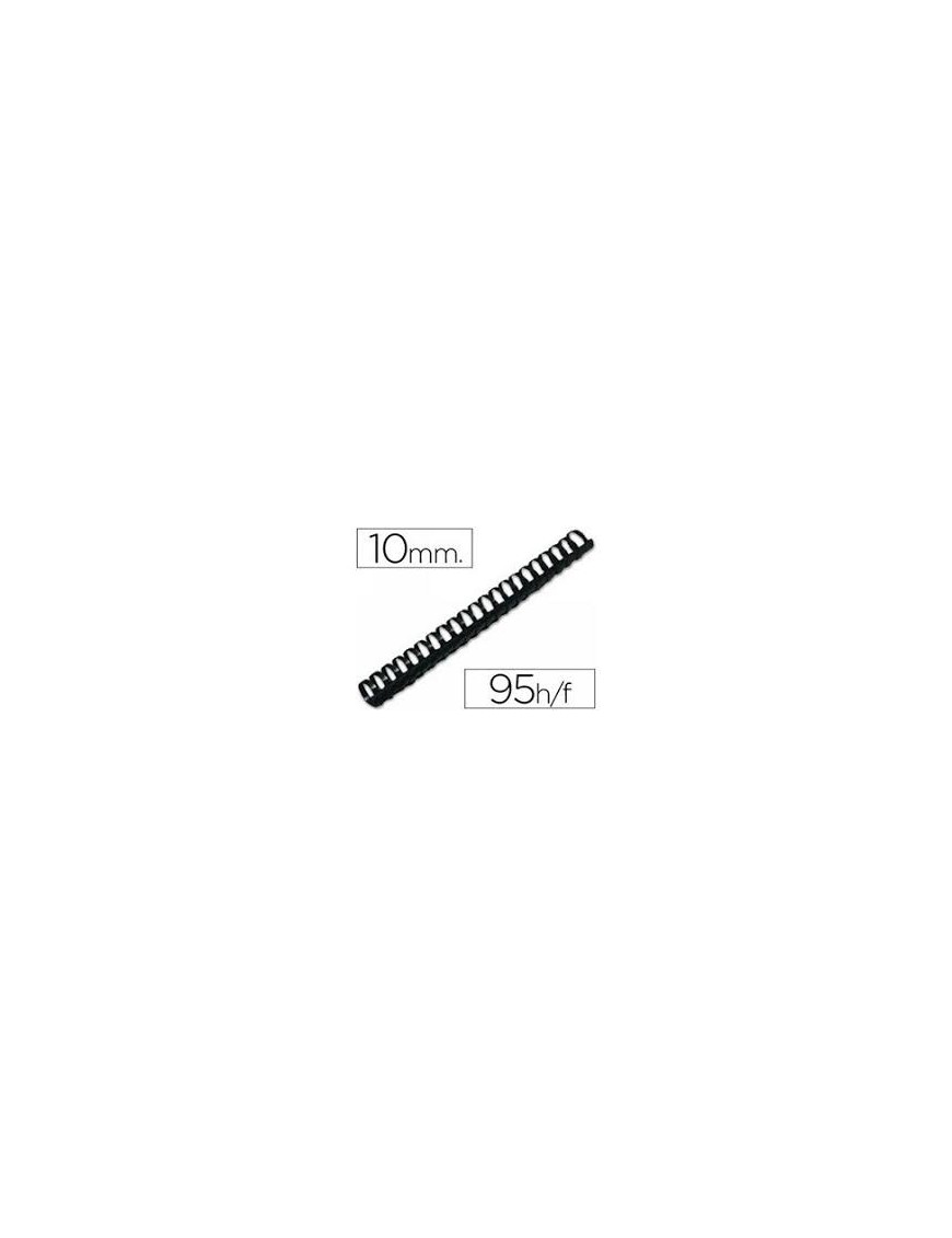 CANUTILLO PLASTICO 10 MM. RED NEGRO CAJA 200