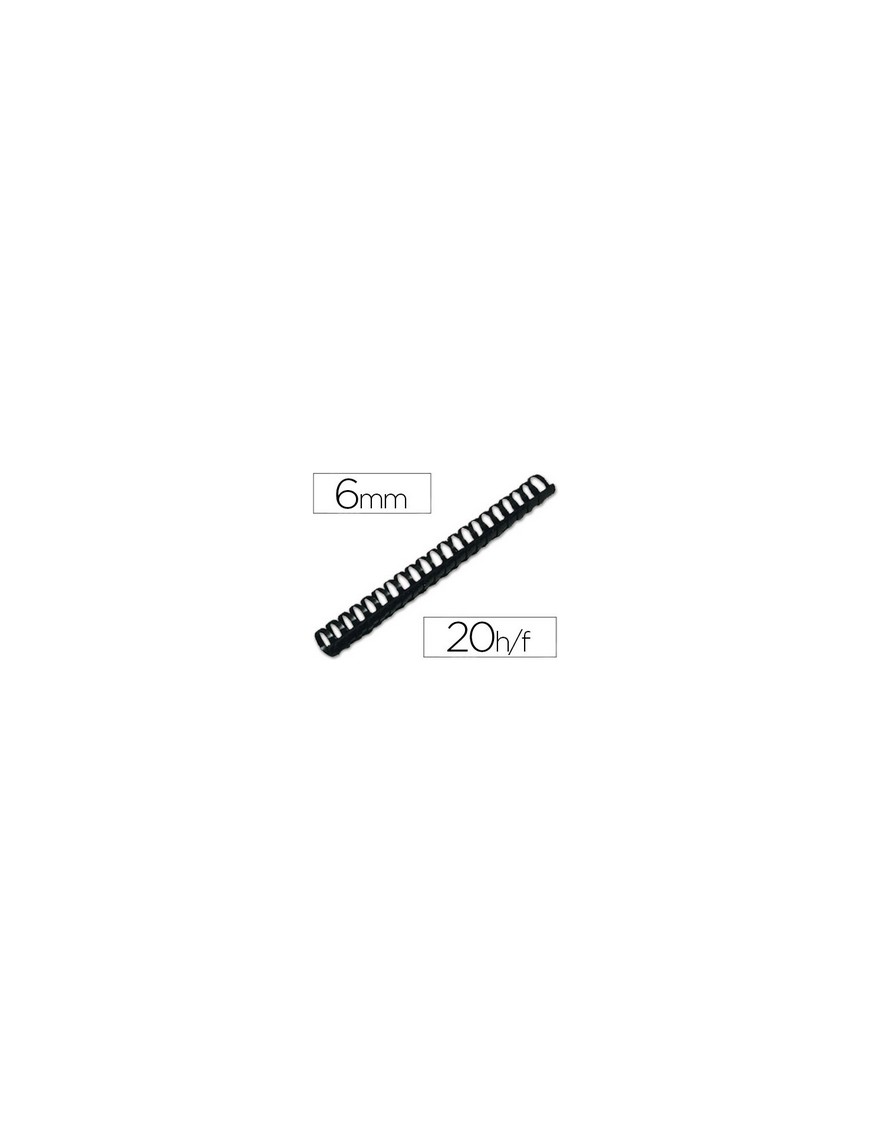 CANUTILLO 06 MM. PLASTICO NEGRO YOSAN