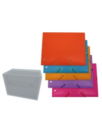 CARPETA GOMAS SOLAPAS 4º P.P COLORES