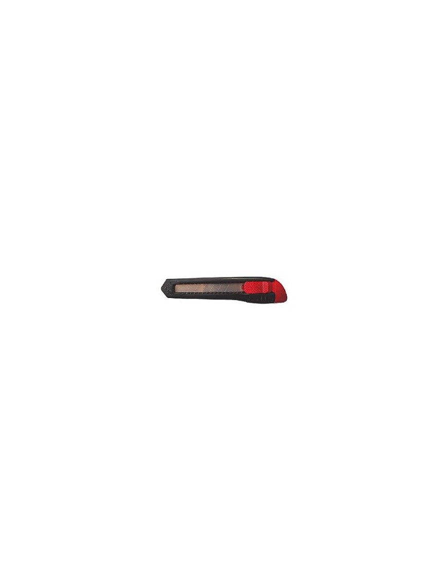 CUTTER GRANDE PRAXTON 18 MM NEGRO CLIP ROJO PR-356