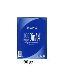 PAQUETE PRAXTON A4 BLANCO LISO 100 HOJAS 90 GRAM