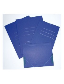 CARPETA GOMAS SOLAPAS FOLIO CARTON AZUL PRAXTON -
